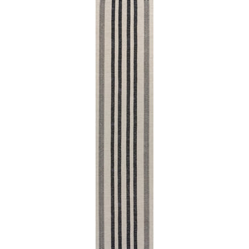 Vichy Geometric Striped Machine-washable Area Rug